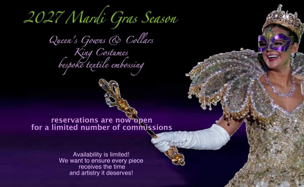 accepting bookings for 2027 Mardi Gras Season