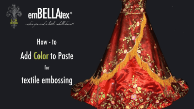 emBELLAtex® how-to videos, link to YouTube video "Adding Color to Paste"
